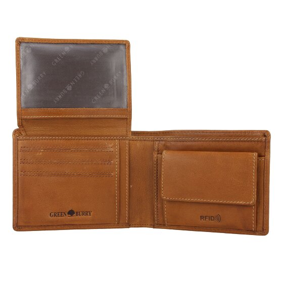 Greenburry Tornado Porte-monnaie Protection RFID Cuir 13 cm