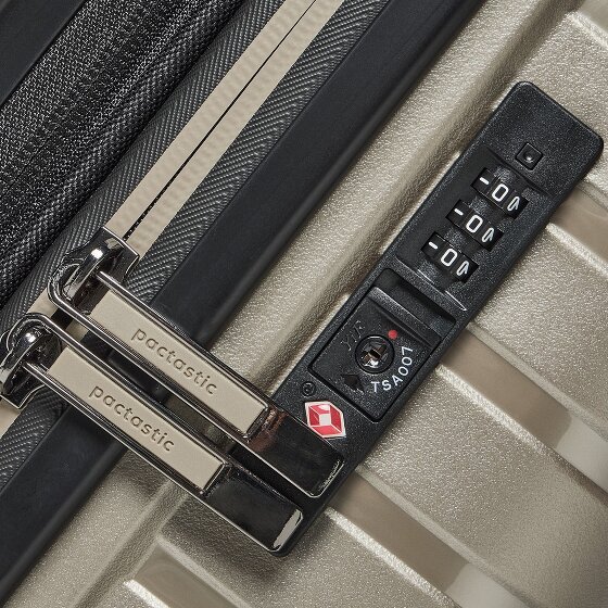 Pactastic Collection 04 THE CABIN + 4 roulettes Trolley de cabine S 55 cm avec soufflet d'extension