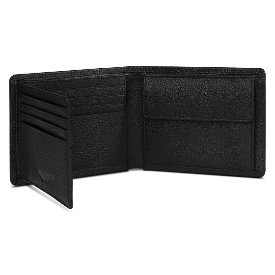 Police Porte-monnaie RFID cuir 12 cm dépliant
