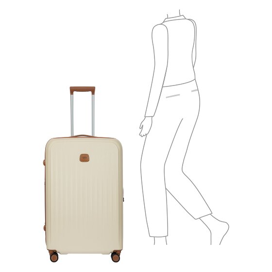 Bric's Taormina 4 roulettes Trolley 75 cm avec soufflet d'extension