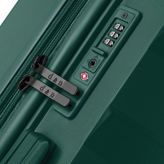 d&n South Dakota 4 roulettes Trolley L 76 cm avec soufflet d'extension