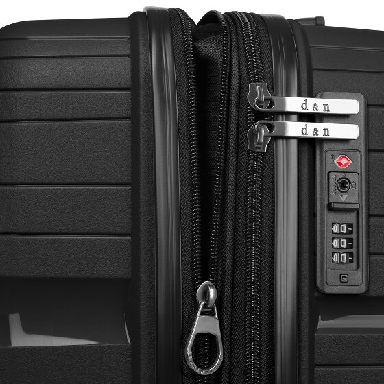 d&n Travel Line 4300-Plus 4 roulettes Trolley L 76 cm avec soufflet d'extension