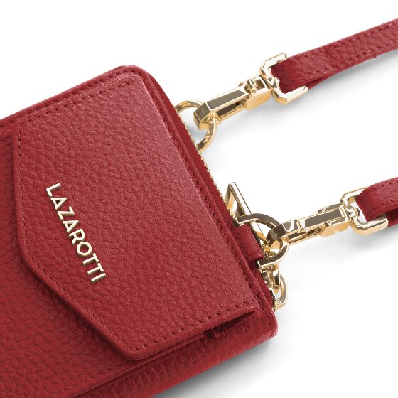 Lazarotti Bologna Leather Zip-Around Porte-monnaie Porte-téléphone en cuir 19 cm