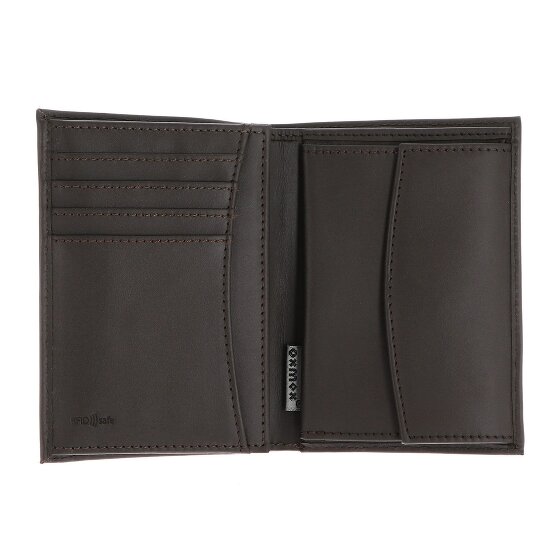 oxmox Leather Porte-monnaie Protection RFID Cuir véritable 10 cm