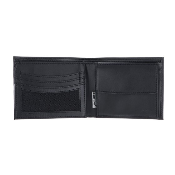 oxmox Leather Porte-monnaie Protection RFID Cuir véritable 12 cm