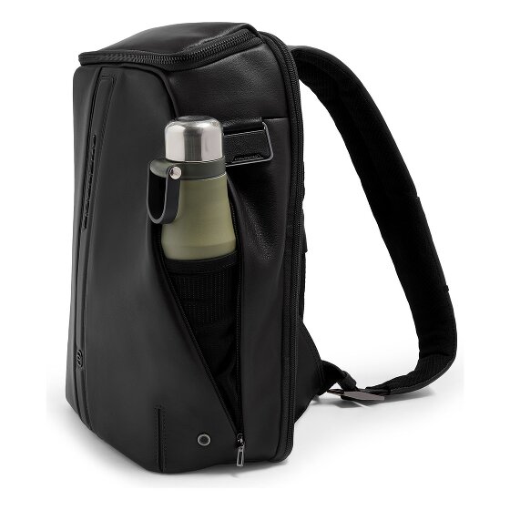 Piquadro Victor Daypack Cuir véritable 40 cm Compartiment ordinateur