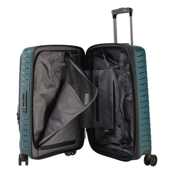 Stratic Novium 4 roulettes Trolley de cabine S 55 cm Compartiment pour ordinateur portable avec soufflet d'extension