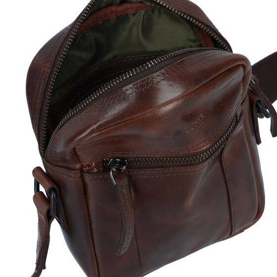 Greenburry Newport Mini sac à bandoulière Cuir véritable 18 cm