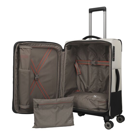 Travelite Crosslite 5.0 4 roulettes Trolley M 66 cm avec soufflet d'extension