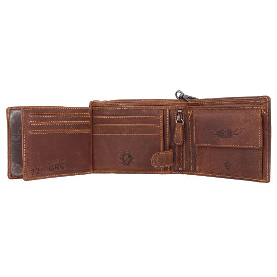 Greenburry Racing Collection Dallas Porte-monnaie RFID en cuir 12,5 cm