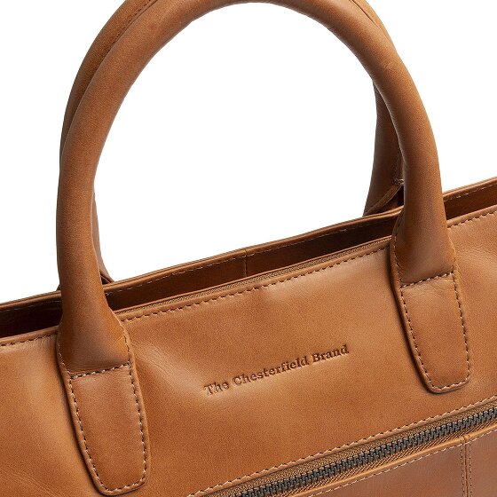The Chesterfield Brand Westbrook Sac à bandoulière Cuir véritable 34 cm Compartiment ordinateur