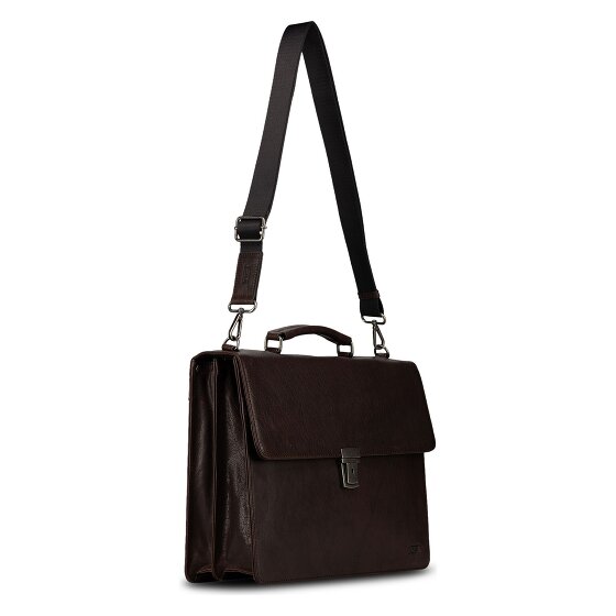 Jost Glasgow Attaché-case Protection RFID Cuir véritable 40 cm Compartiment ordinateur