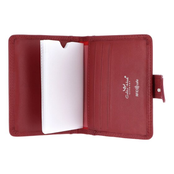 Golden Head Polo Étui pour cartes de crédit Protection RFID Cuir véritable 8 cm