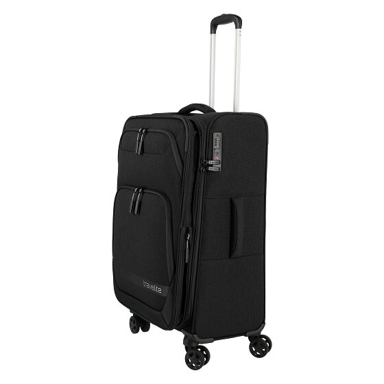 Travelite Kick Off 4 roues Valise cabine M 67 cm avec soufflet d'extension