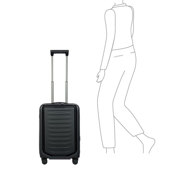 Porsche Design Roadster 4 roulettes Trolley de cabine S 55 cm Compartiment pour ordinateur portable avec soufflet d'extension