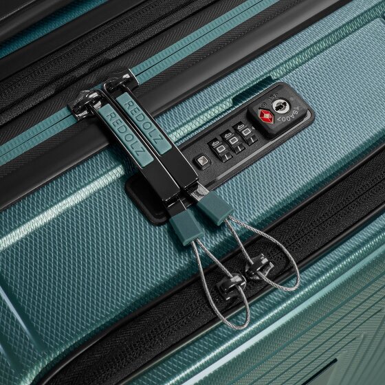 Redolz Essentials 14 4 roues Valise cabine S 55 cm Compartiment ordinateur avec soufflet d'extension