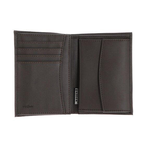 oxmox Leather Porte-monnaie Protection RFID Cuir véritable 10 cm