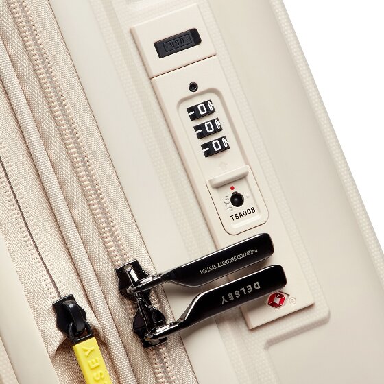 Delsey Paris Lutece 4 roues Valise cabine 55 cm '"avec soufflet d''extension"'