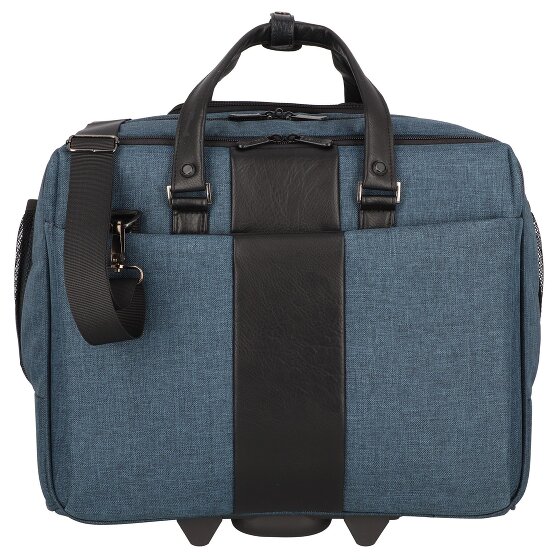 Dermata 2 roulettes Trolley d'affaires 44 cm Compartiment pour ordinateur portable