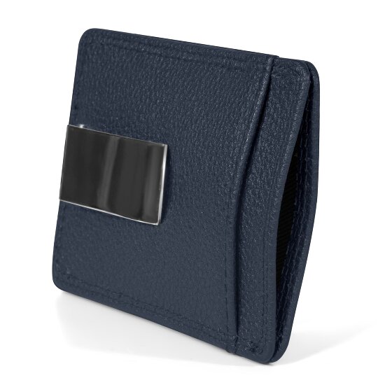 Redolz Leather Essentials Porte-cartes de crédit RFID en cuir 7 cm avec pince à billets