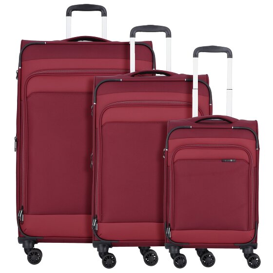 d&n Travel Line 9504 4 roulettes Set de valises 3 pièces avec soufflet d'extension