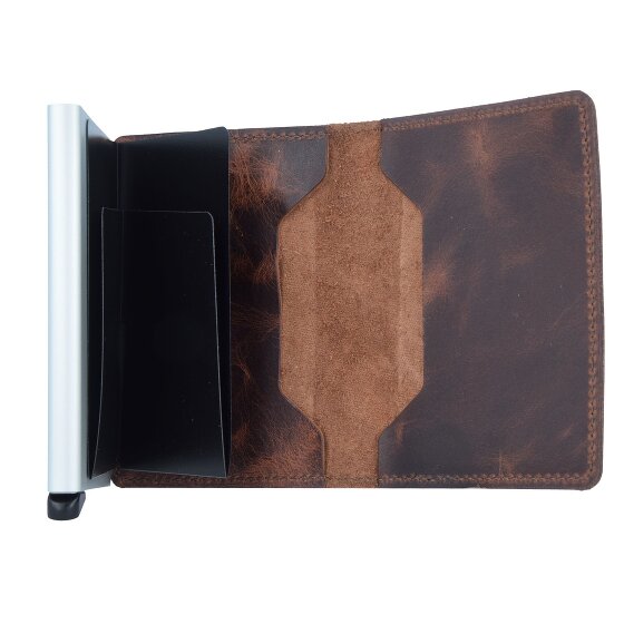 Secrid Slimwallet Vintage Porte-cartes de crédit Porte-monnaie RFID en cuir 6,5 cm