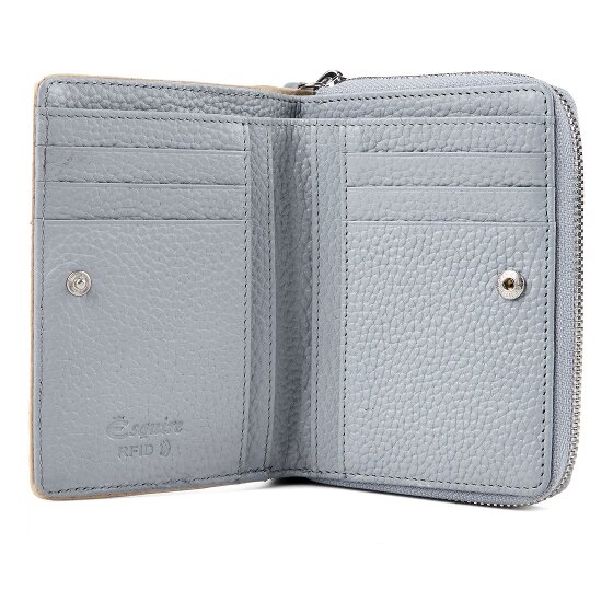Esquire Virginia Porte-monnaie Protection RFID Cuir véritable 13 cm