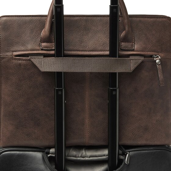 Castelijn & Beerens Carisma Sac de shopper Protection RFID Cuir véritable 41 cm Compartiment ordinateur