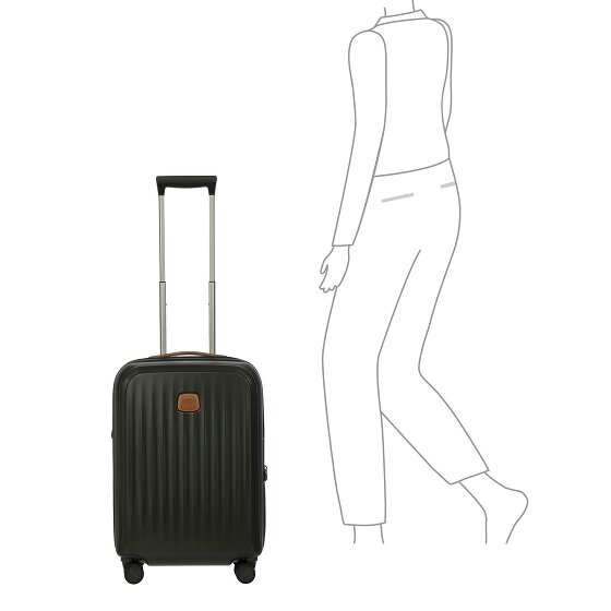 Bric's Taormina 4 roulettes Trolley S 57 cm avec soufflet d'extension