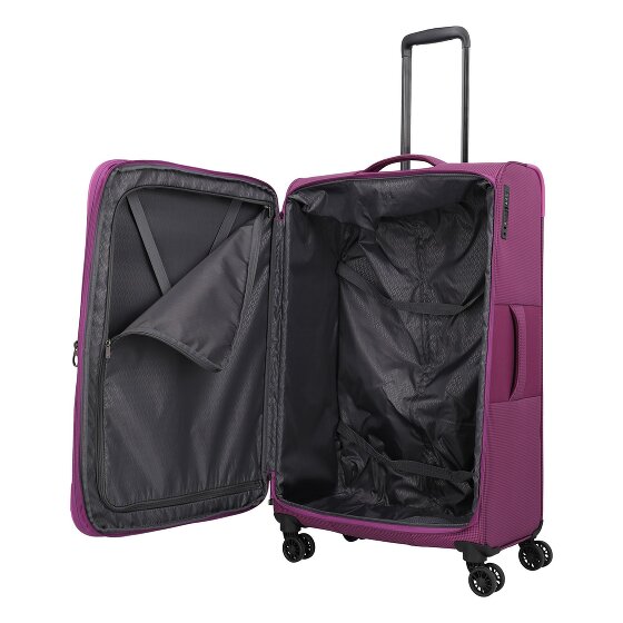 Travelite Corsiica 4 roulettes Trolley L 77 cm avec soufflet d'extension