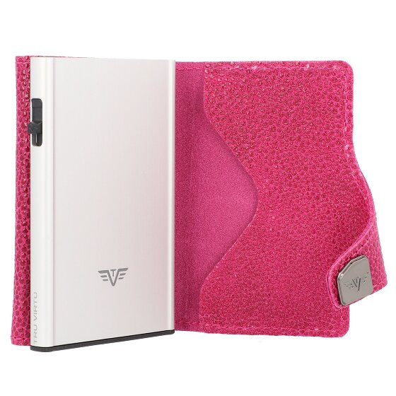 Tru Virtu Click & Slide Porte-cartes de crédit Porte-monnaie RFID en cuir 6,5 cm