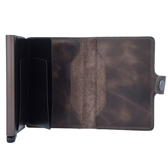 Secrid Miniwallet Étui pour cartes de crédit Protection RFID Cuir véritable 6.5 cm