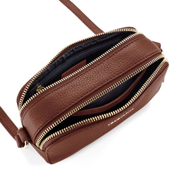 Lazarotti Bologna Leather Sac à bandoulière Camera-Bag en cuir double zip 18 cm