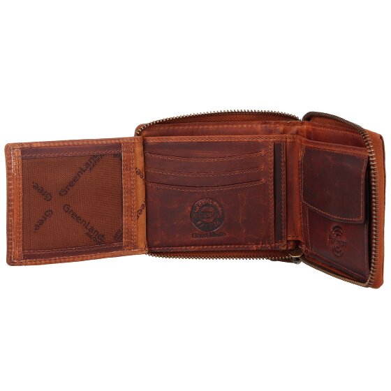 Greenland Nature Soft & Safe Porte-monnaie en cuir RFID 12 cm