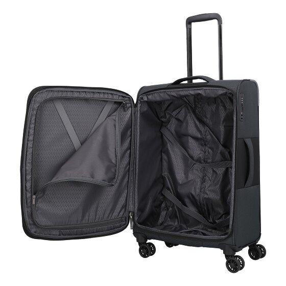Travelite Corsiica 4 roulettes Trolley M 67 cm avec soufflet d'extension