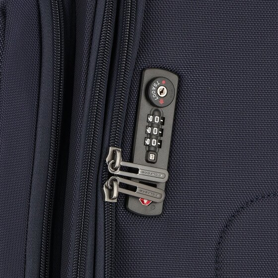 Piquadro Brief 4 roulettes Trolley 78 cm avec soufflet d'extension