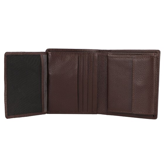 Braun Büffel Prato Porte-monnaie Protection RFID Cuir 9 cm