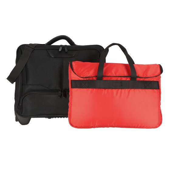 Dermata 2 roulettes Trolley d'affaires 41 cm Compartiment pour ordinateur portable