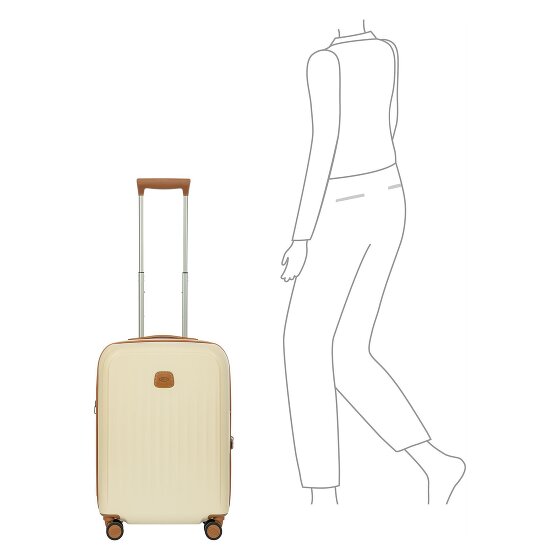Bric's Taormina 4 roulettes Trolley S 57 cm avec soufflet d'extension