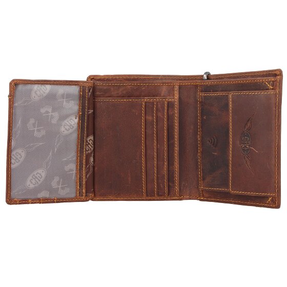 Greenburry Racing Collection Nashville Porte-monnaie RFID en cuir 10 cm