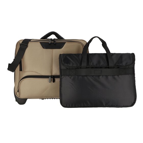 Dermata 2 roulettes Trolley d'affaires 41 cm Compartiment pour ordinateur portable