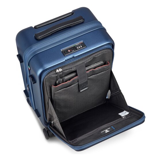 Roncato Florence 4-roues trolley cabine 55 cm avec soufflet d'extension compartiment ordinateur portable