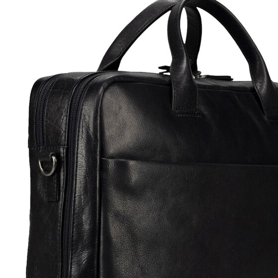 Jost Glasgow Attaché-case Cuir véritable 40 cm Compartiment ordinateur