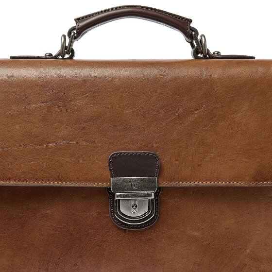 Castelijn & Beerens Rien Attaché-case Protection RFID Cuir véritable 39.5 cm Compartiment ordinateur