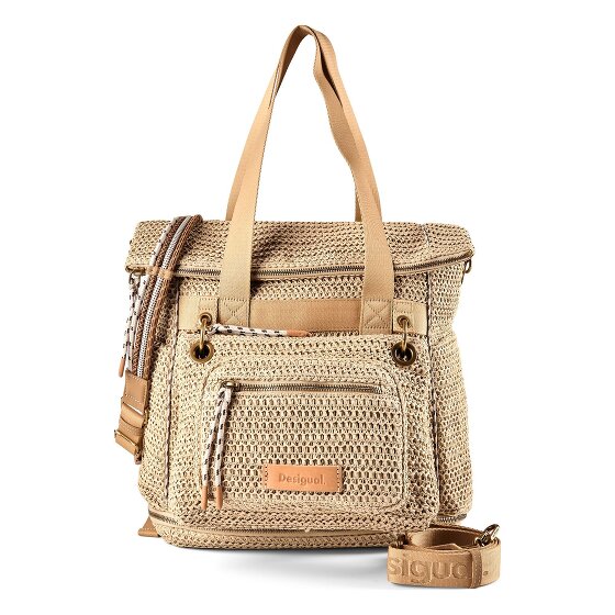 Desigual Raffia Sac à bandoulière 29 cm avec soufflet d'extension