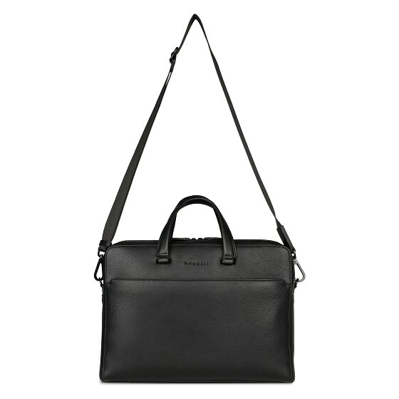 bugatti Black Porte-documents Cuir 38 cm Compartiment pour ordinateur portable