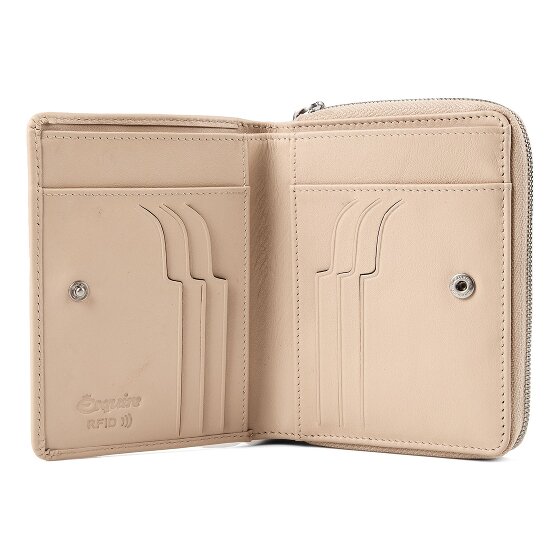 Esquire Athena Porte-monnaie Protection RFID Cuir véritable 13 cm