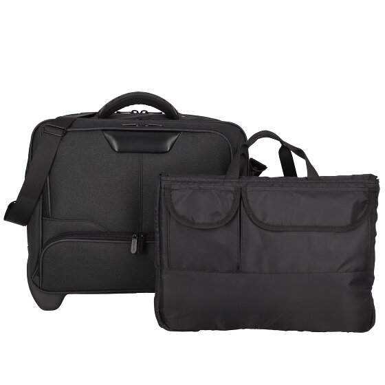 Dermata 2 roulettes Trolley d'affaires 44 cm Compartiment pour ordinateur portable