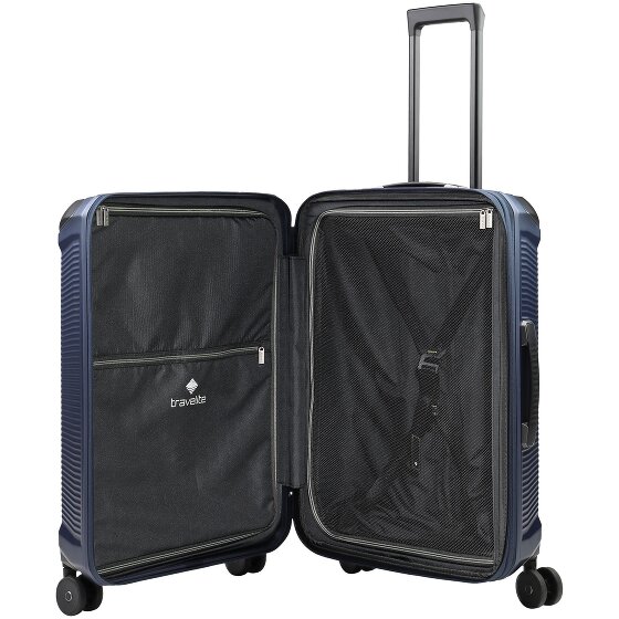 Travelite Millennium 4 roulettes Trolley 67 cm avec soufflet d'extension