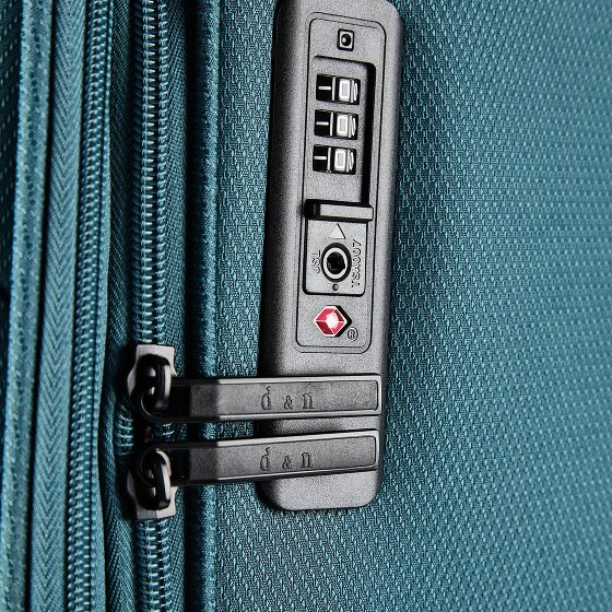 d&n Travel Line 9804 4 roues Valise cabine L 78 cm avec soufflet d'extension
